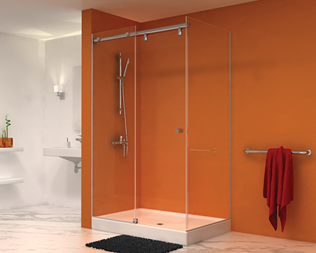 shower door frameless sliding hydroslide