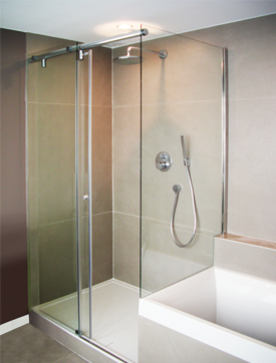 shower door frameless sliding hydroslide