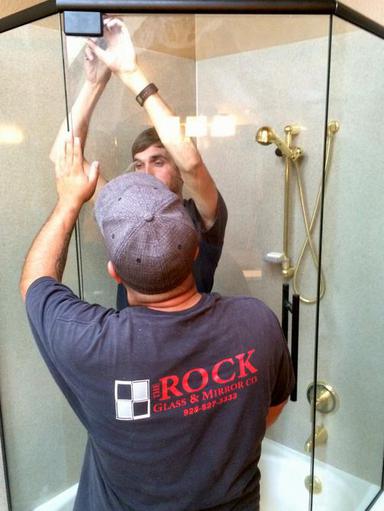 semi frameless glass shower door installation