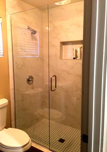 custom frameless glass shower door