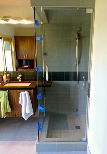 Frameless Glass Shower Door Custom Counter Flagstaff